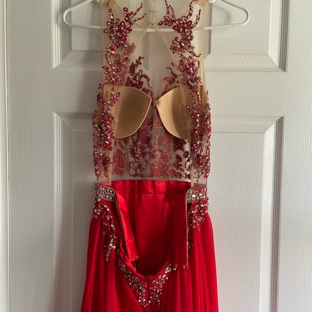 Red Prom Dress - Picture 2 of 9